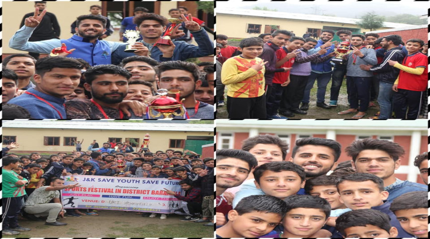 J&K Save Youth Save Future Organizes Sports Festival at J.N.V Shahkoot Boniyar, Baramulla