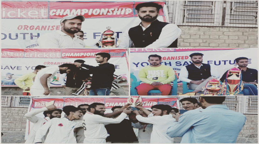 Save Youth Save Future" held a month-long cricket tournament in the Chokar Pattan area of District Baramulla.  A total of 16 cricket teams participated in the tournament.