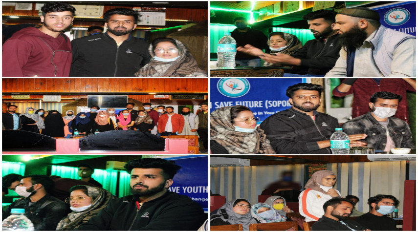 Save Youth Save Future organized a Youth Interaction Event today, 22nd October (Thursday), at Main Town Sopore in District Baramulla.