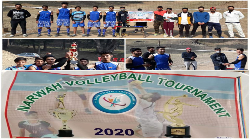 Save Youth Save Future organized the finals of the Narvaw Volleyball Tournament at Kalaiban Narvaw, District Baramulla