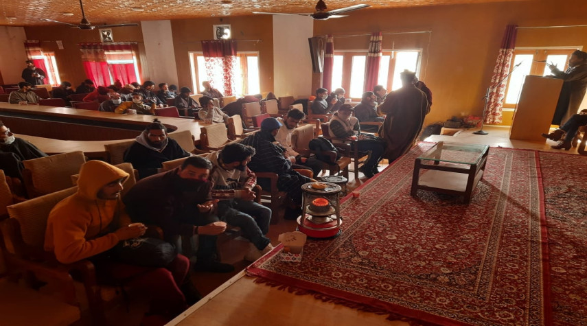 19 Jan 2021,  "Save Youth Save Future" organised a Mega event at Community Hall District Pulwama where 80 local youth participated.