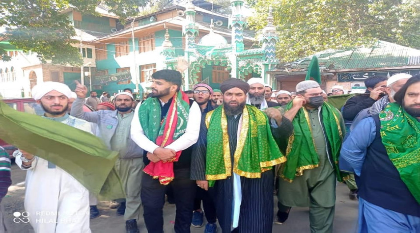 The Team of Save Youth Save Future participated in a peaceful rally on Eid Milad-un-Nabi (SAW). The rally commenced from Darul Uloom Qurashia, Sheeri Baramulla