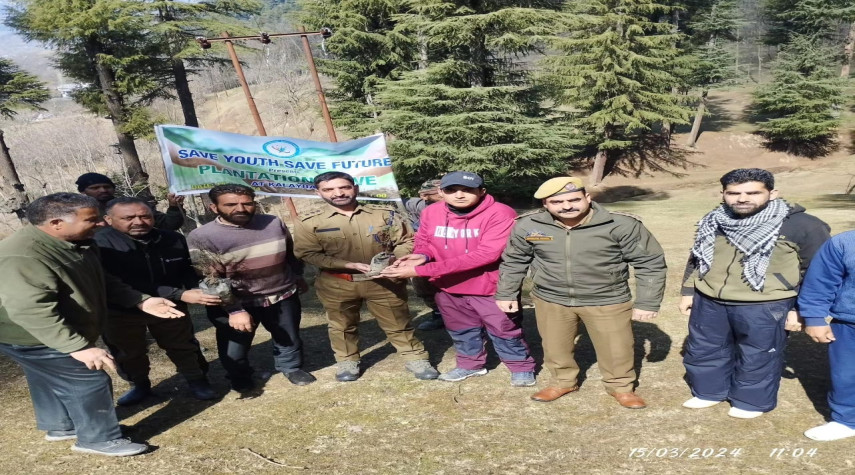 Save Youth Save Future Foundation (SYSF) successfully organized a plantation drive at Kalyban Sheeri, Narvaw, Baramulla